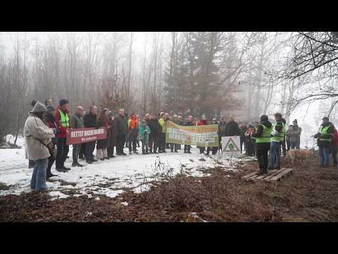 Infoveranstaltung gegen Kiesabbau in Untersimboln | Bürger setzen auf Schutz des Waldes