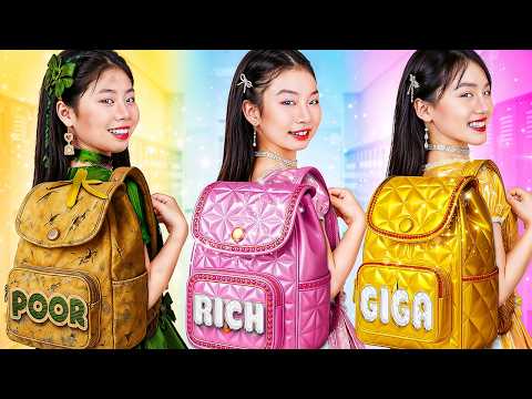 Poor Vs Rich Vs Giga Rich Student At School!