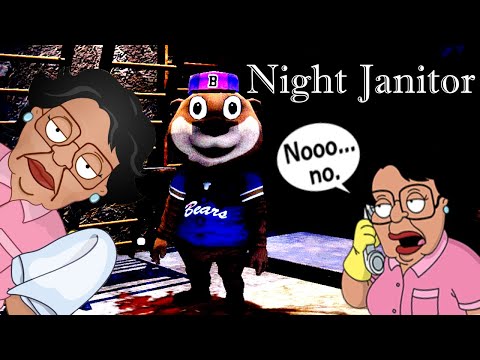 "Night Janitor" (Good and Bad Ending) - Cleaning Toilets, Blood, Crime Scenes All for $7.50/hr  -_-