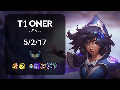 T1 Oner Taliyah vs Gragas JUNGLE - KR CHALLENGER Patch 13.13
