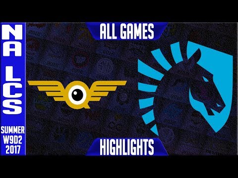 FlyQuest vs Team Liquid Highlights ALL GAMES Week 9 Day 2 NA LCS Summer 2017 FLY vs TL