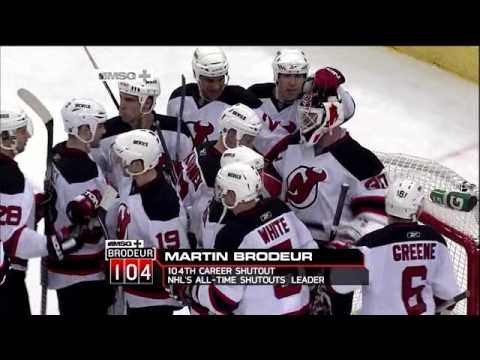 Martin Brodeur Sets All-time Shutout Record w/ 104th Shutout