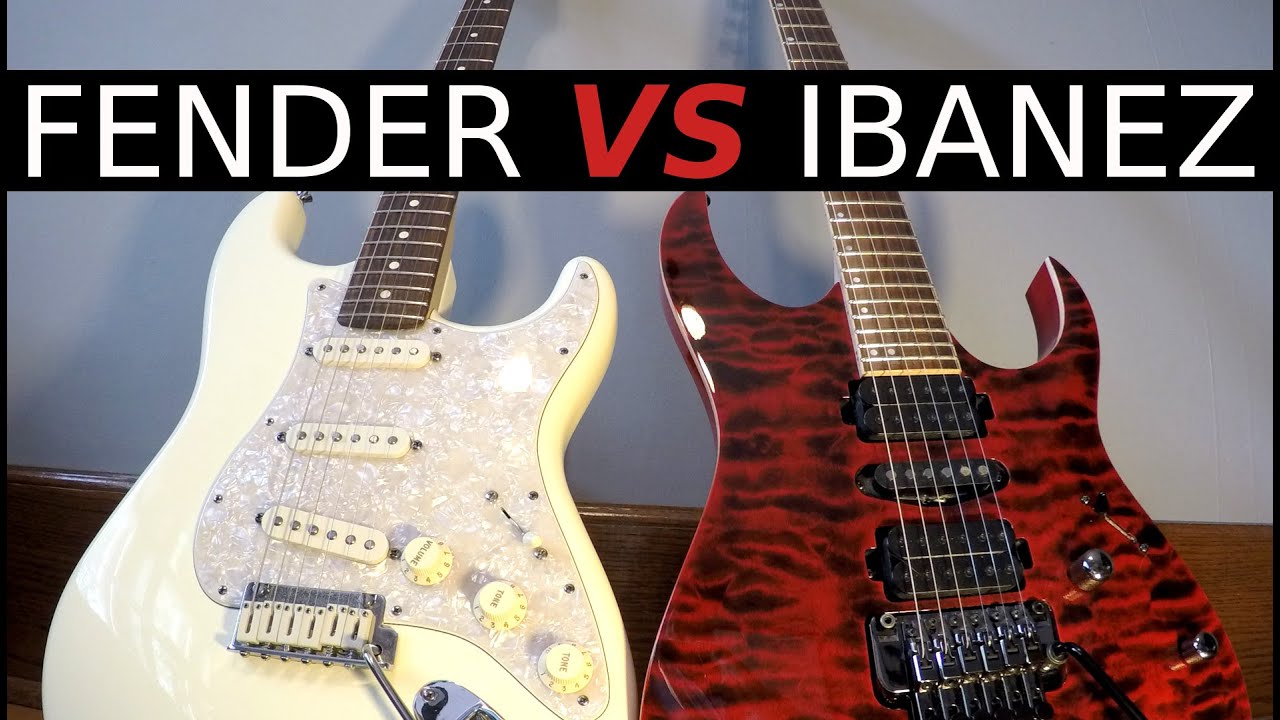 FENDER vs IBANEZ - Guitar Tone Comparison! - YouTube