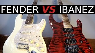 FENDER vs IBANEZ - Guitar Tone Comparison!