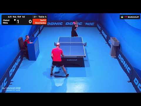 11:35 Oleksii Mitla - Serhii Skachenko 01.09.2023 TT Euro.Cup Ukraine Master. Table 4