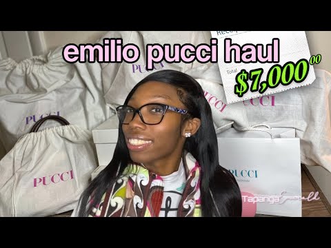 $7,000 luxury haul: EMILIO PUCCI (snowboots, bags, glasses, shirts ...)
