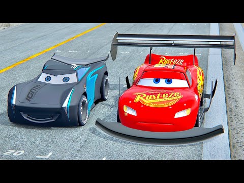 Lightning McQueen GTR vs Jackson Storm - Drag Race