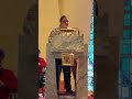 Me reading the nativity quote.