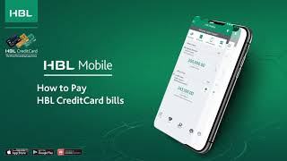 How to Pay HBL CreditCard Bills with HBL Mobile