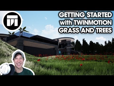 Getting Started RENDERING IN TWINMOTION (EP4) - Adding Grass, Plants, and Trees