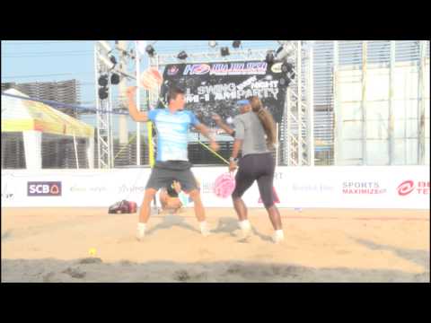 Serena Williams : beach tennis in Thailand