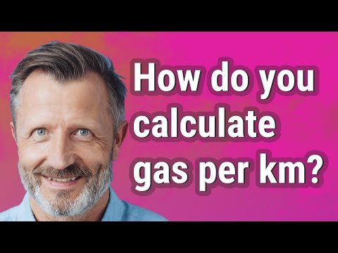 How do you calculate gas per km?