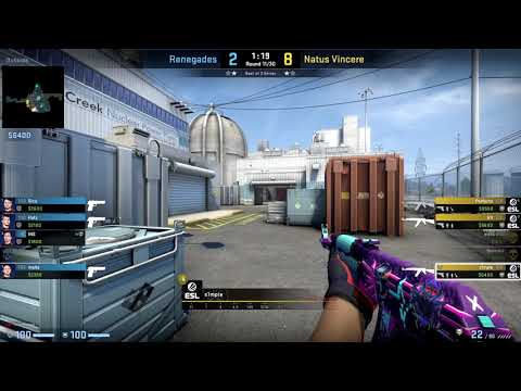 CSGO POV Navi S1MPLE vs. Renegades on Nuke - 30 frags