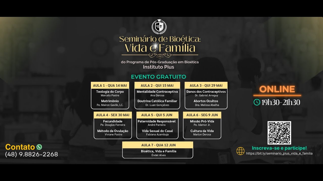Aula 2 - Mentalidade Contraceptiva e Doutrina Católica Familiar (Instituto Pius)