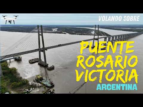 Puente Rosario-Victoria Santa Fe Entre Ríos Argentina DRONE FOOTAGE
