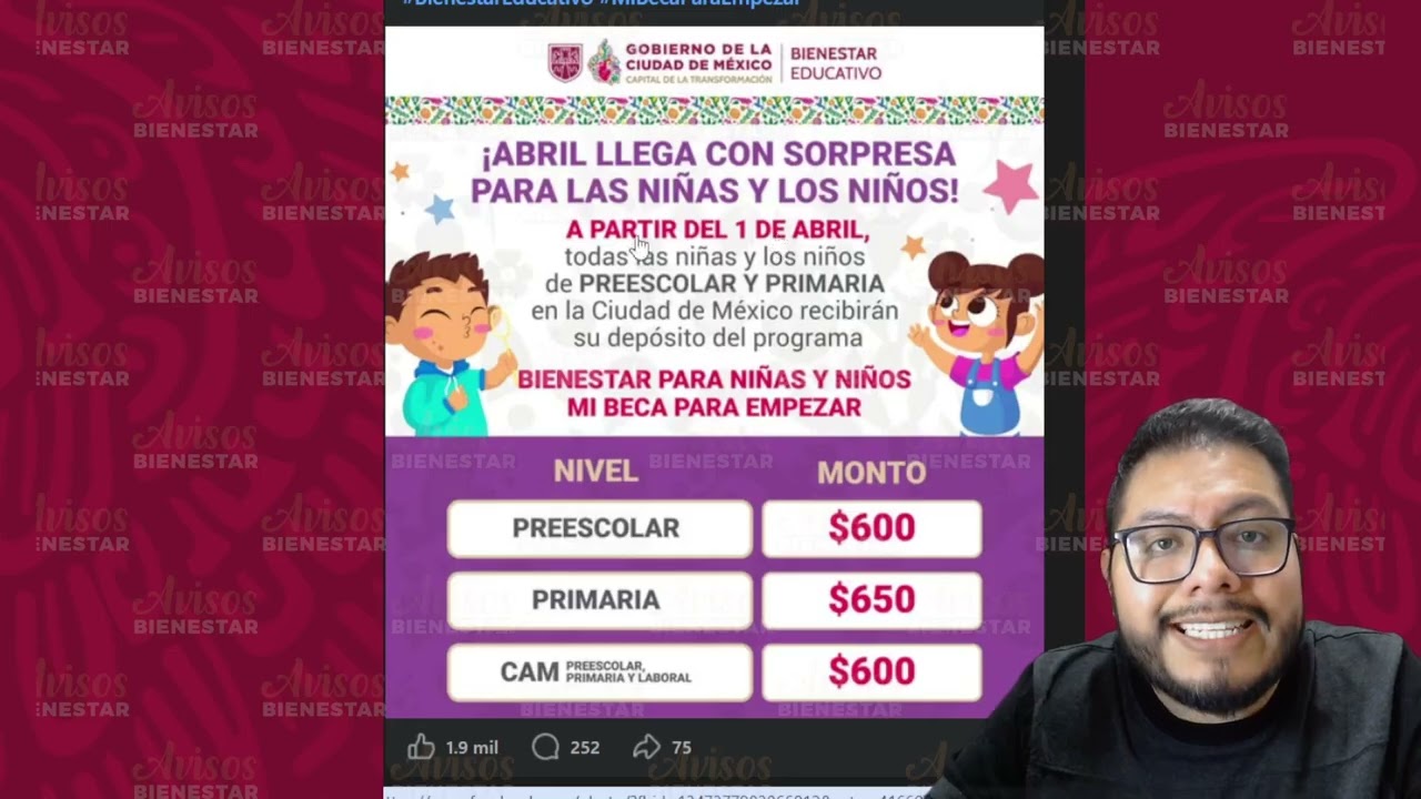 ¡1 DE ABRIL 2026 PAGO! de mi beca para empezar 2025 - 2026, no se te pase