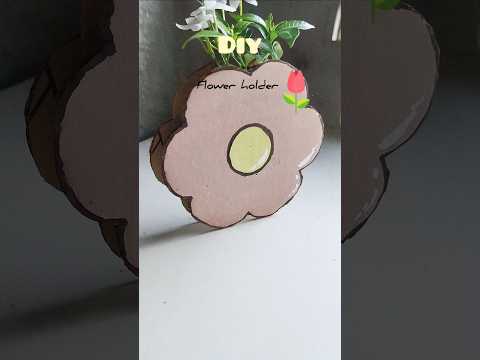 diy Cardboard flower vase ❤️   #shorts #cardboardcraft #chetna patel #diy