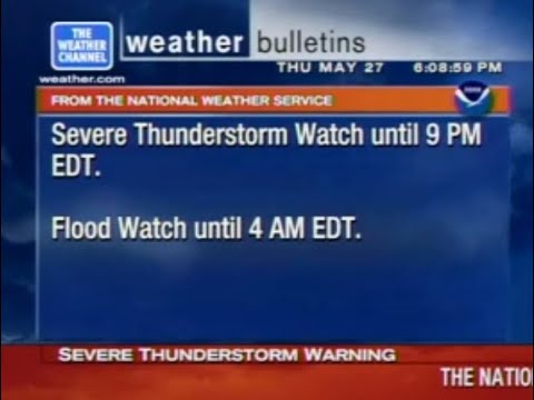 TWC WeatherStar XL - 05/27/04 - 6:08pm EDT