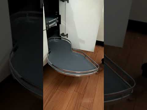 Stainless Steel Modern Modular Kitchen Magic Corner, Cabinate Install