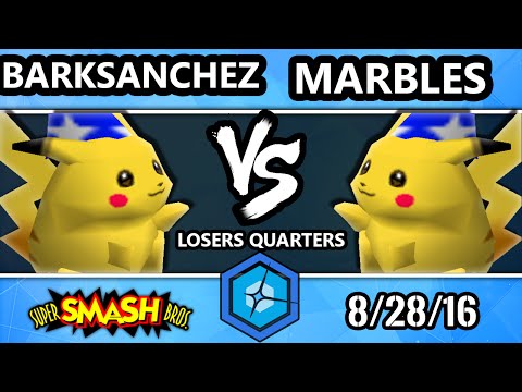 Shine 2016 Smash 64 - BarkSanchez (Pikachu) Vs. Marbles (Pikachu) SSB64 Losers Quarters