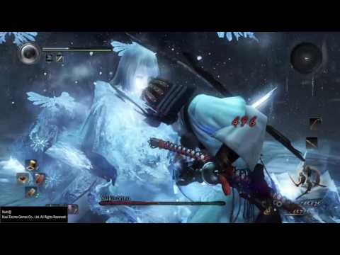 Nioh Gameplay - Main Mission - Falling Snow - Boss Fight - Yuki-onna