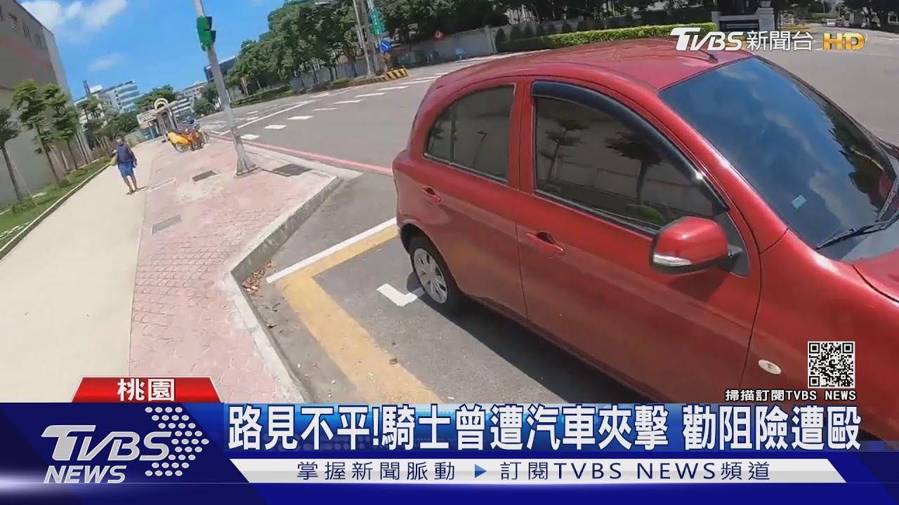 婦人待轉區當車格 被勸後移車停人行道