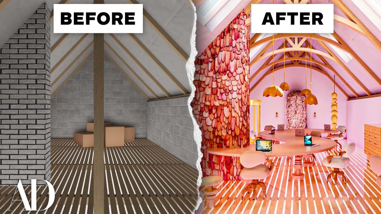 3 Interior Designers Convert The Same Attic into a Home Office | Architectural Digest