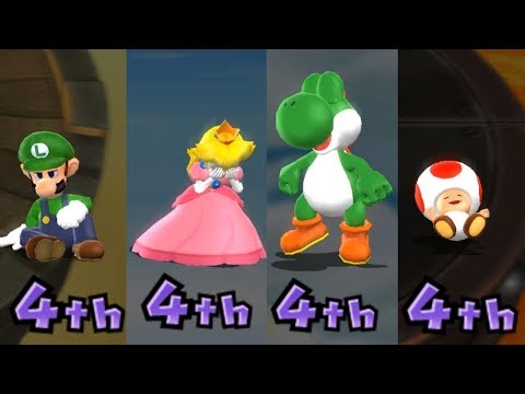Mario Party 9 - All Characters Losing Animations