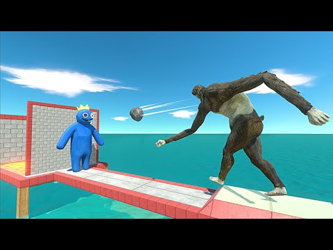 Beast Titan's Giant Rock vs Creppy Monsters - Animal Revolt Battle Simulator