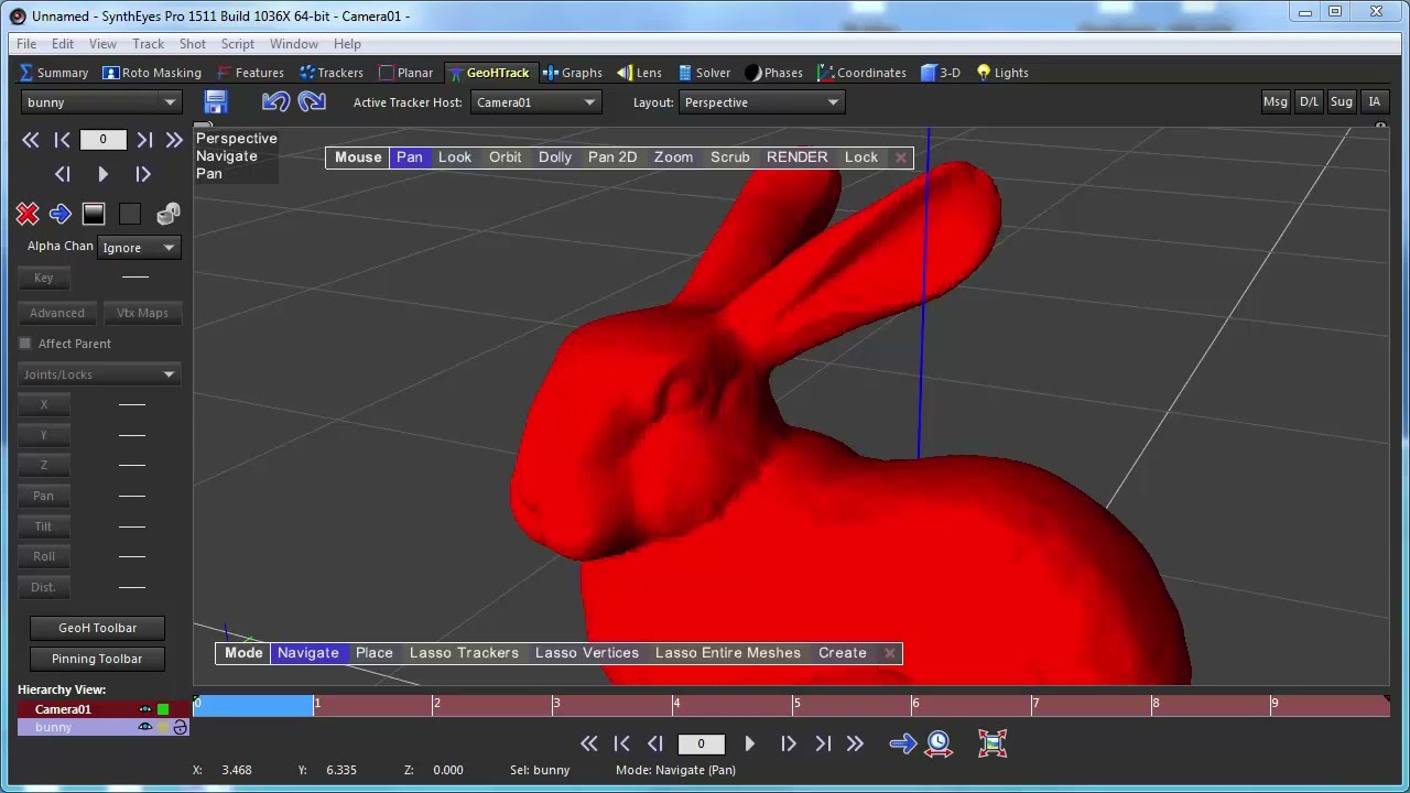 SynthEyes: Using the Smudge Tool for Precise Mesh Adjustments