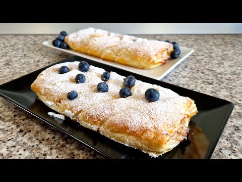 Puff Pastry Braids With Ricotta And Hazelnuts - Quick, Sugar-Free Dessert