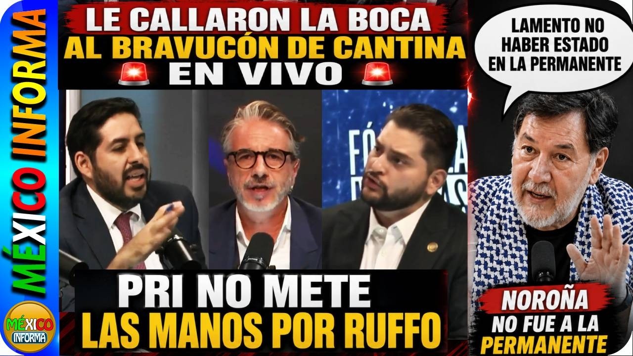 LE CALLARON LA BOCA EN VIVO. QUERÍA DESVIAR EL TEMA. NOROÑA LAMENTA NO ESTAR EN LA PERMANENTE