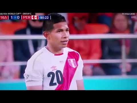 Sencillez del "Oreja" Flores - tarjeta amarilla / Peru vs Francia