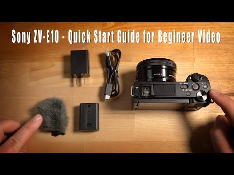 Sony ZV-E10 Quick Start Guide for Beginner Video In Studio