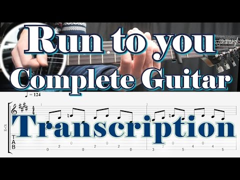 Run to you - Bryan Adams, Guitar Lesson, Tutorial, Como tocar, Lição, TAB