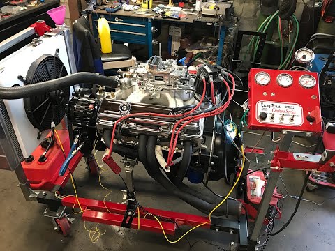 First Start-up of a BluePrint Engines 350 Chevy on an Easy-Run engine test stand!