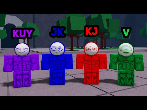 We Became KJ, JK, KuyJuy, and V to Unlock EVERY UNLIMITED FLEXWORKS in The Strongest Battlegrounds