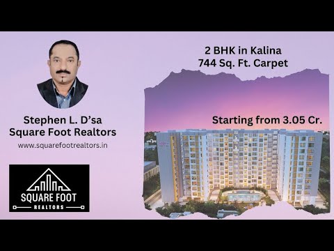 2 BHK - 744 Carpet Area  - Kalina