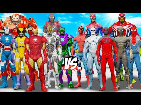 TEAM IRON MAN VS TEAM SPIDER-MAN - EPIC SUPERHEROES WAR