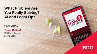 What Problem Are You Really Solving? Tyson Ballard on AI and Legal Ops