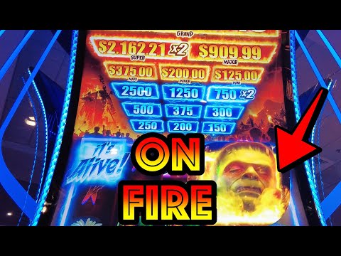 ???????? Could NOT believe how hot this Frankenstein slot machine was!