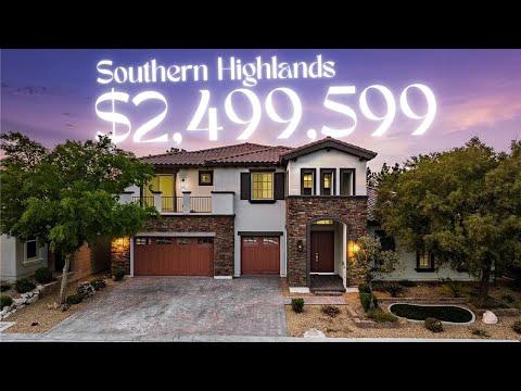 Inside a $2.4M Luxury Home in Southern Highlands | Las Vegas