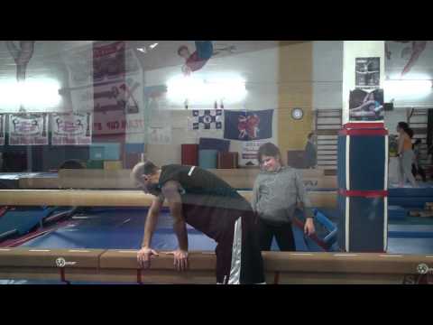 2014.03.20 Balance Beam - Hand Stand and Dismount
