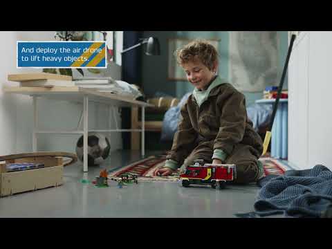 LEGO City Fire Command Unit with Fire Engine 60374