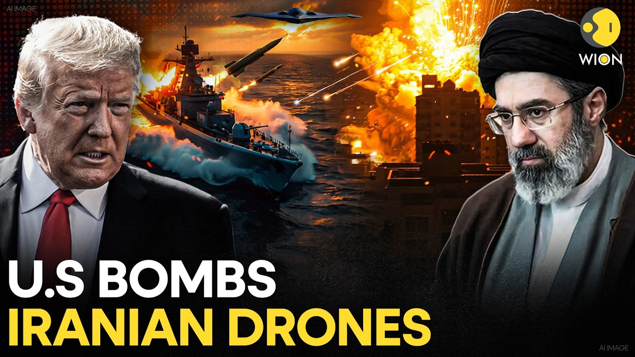 US Iran War LIVE: Hormuz on FIRE as Iran DRONES DOWNED by US in High-Stakes Clash | WION LIVE