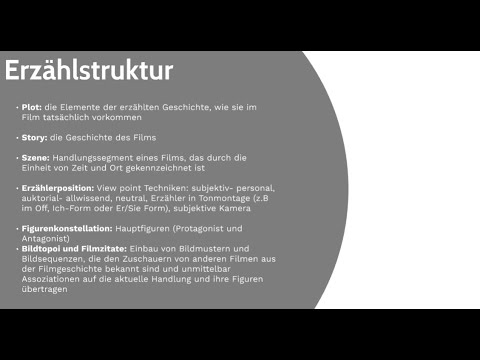 Grundlagen der Erzählstruktur | Film Analyse