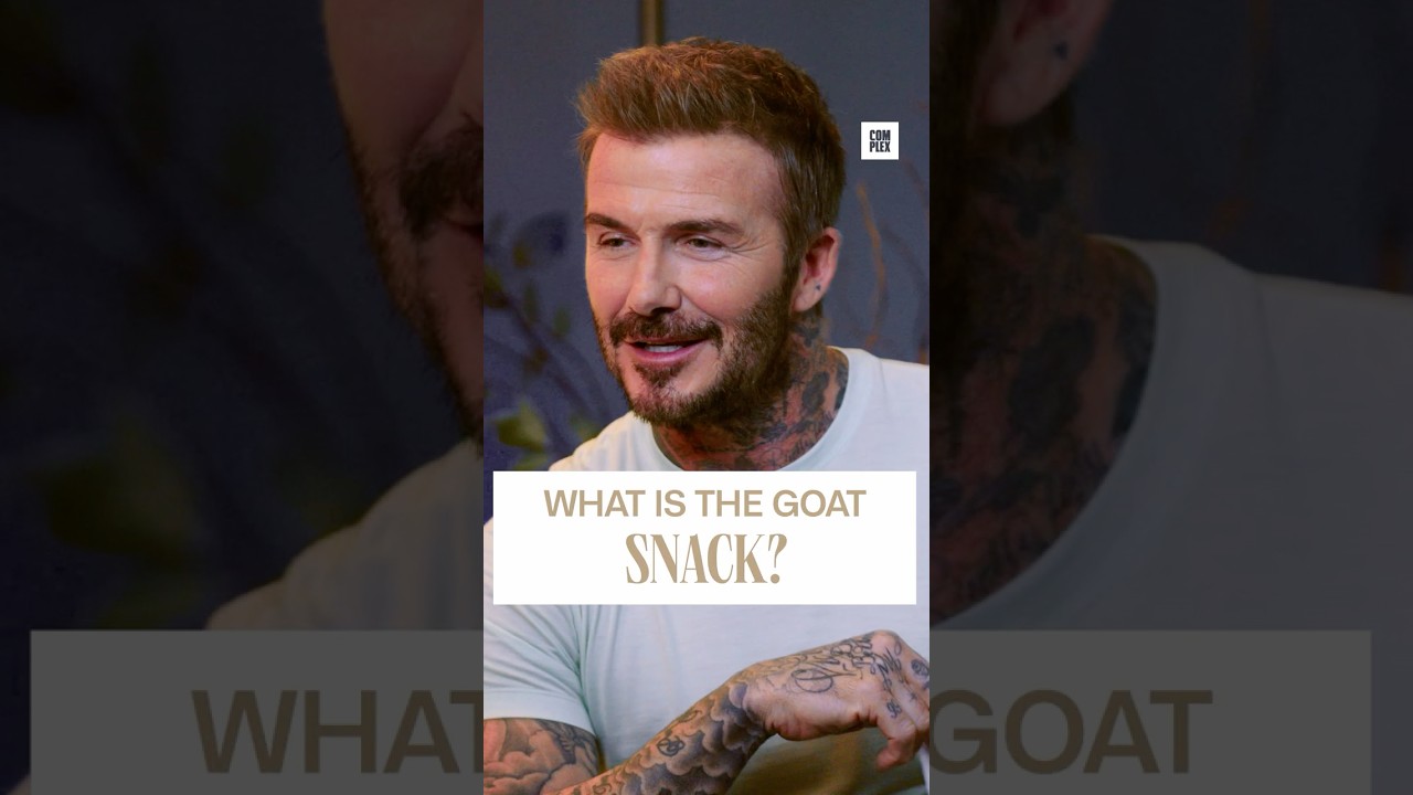 Beckham and Carell lock in their GOAT Snack. #GOATTalk