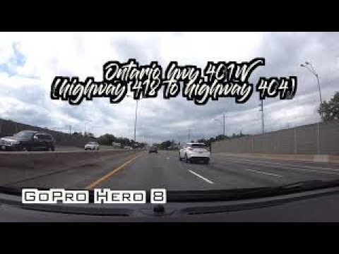 Ontario highway 401W 【highway 418 to highway 404】