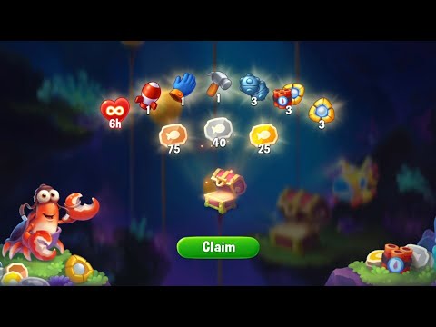 Fishdom Grotto Submarine Stage 3 Final Finished. Get Many Rewards.