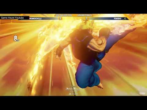 Momochi C.A. punish 3 times Tokido hadouken in Grand Finals at SEAM, some hype moments
